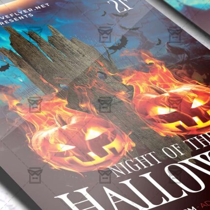 Night of the Halloween Flyer - Seasonal A5 Template