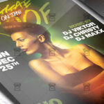 Download Reggae on the Roof Flyer - Club A5 PSD Template