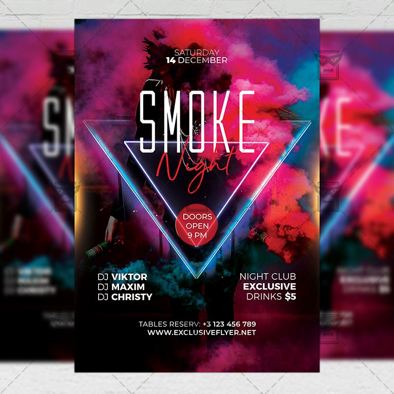smoke_night-premium-flyer-template-1.jpg Smoke Night Flyer - Club PSD Template