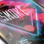 Smoke Night Flyer - Club PSD Template