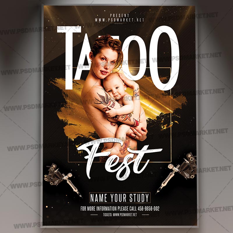 tattoo_fest_flyer_psd_psdmarket_1.jpg Download Tattoo Fest Flyer - PSD Template