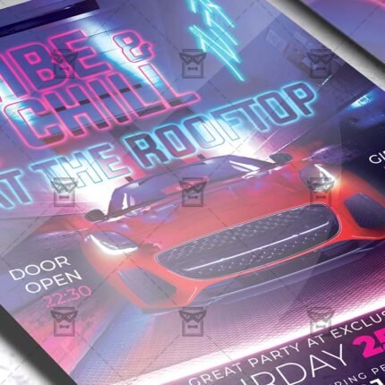 Download Vibe and Chill PSD Flyer Template Now