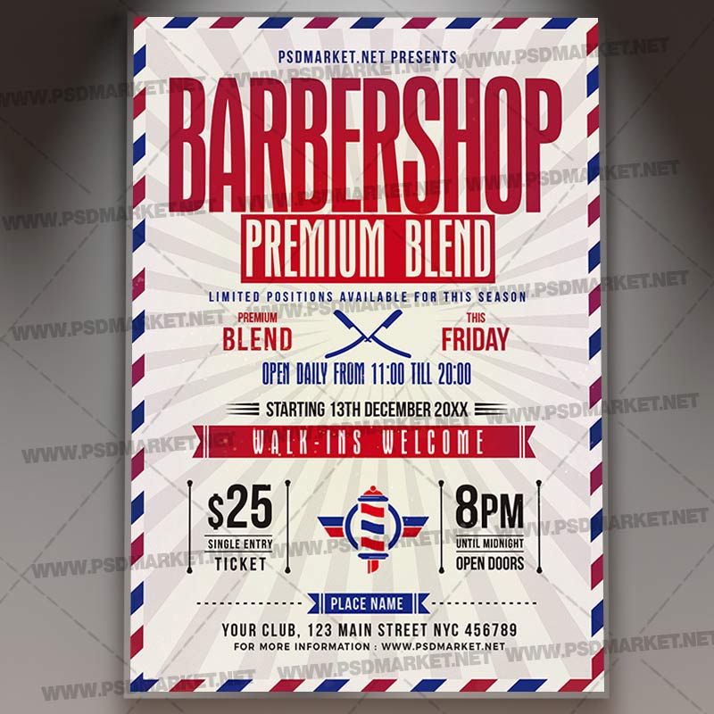 barbershop_flyer_psd_psdmarket_1.jpg Download Barbershop Flyer - PSD Template