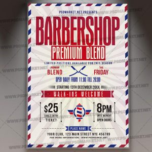 Download Barbershop Flyer - PSD Template