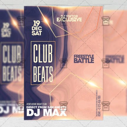 Club Beats Flyer - Club PSD Template
