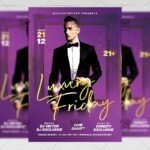 Luxury Friday Flyer - Club PSD Template