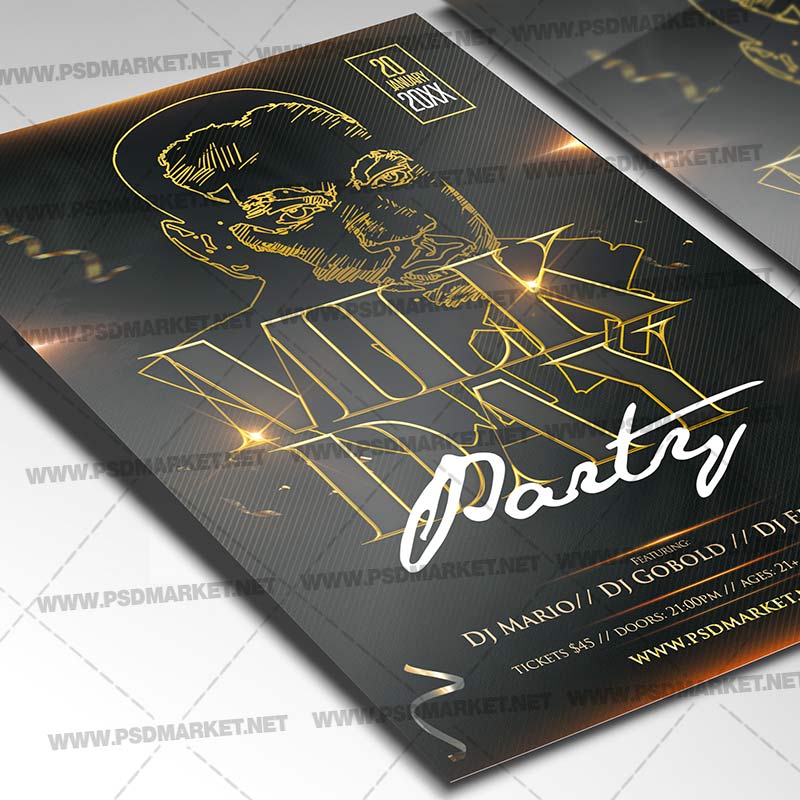 mlk_day_party_flyer_psd_psdmarket_2.jpg Download MLK Day Party - Flyer PSD Template-2
