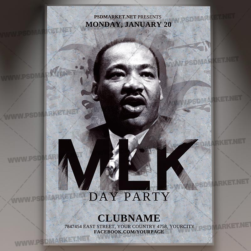 mlk_day_party_template_psdmarket_1.jpg Download MLK Day Party Template