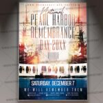 Download Pearl Harbor Remembrance Day Flyer - PSD Template