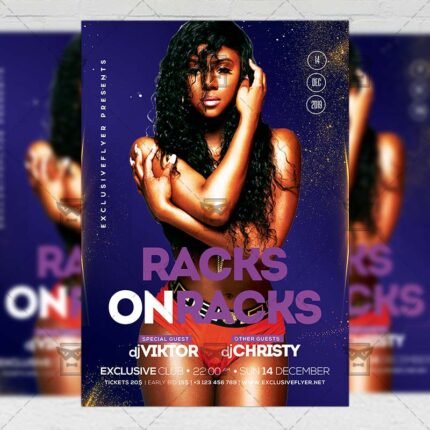 Racks on Racks Flyer - Club PSD Template