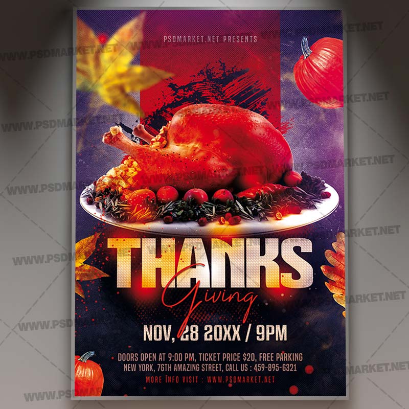 thanks_giving_flyer_psd_psdmarket_1.jpg Download Thanks Giving Flyer - PSD Template