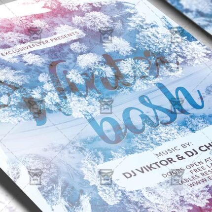 Winter Bash Flyer - Winter PSD Template