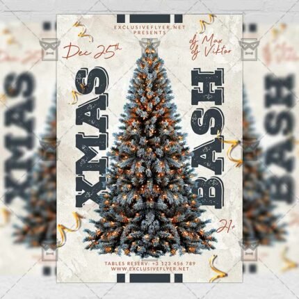 Xmas Bash Flyer - Winter PSD Template