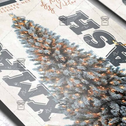 Xmas Bash Flyer - Winter PSD Template