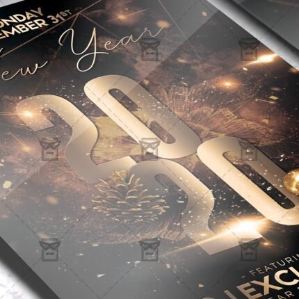2020 New Year Flyer - Winter PSD Template