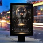 Black Magic Night Flyer - Club PSD Template