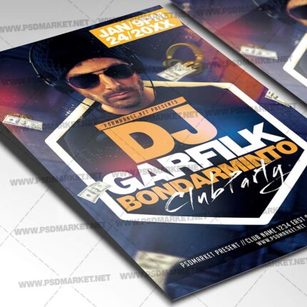 Download DJ Event Party Flyer - PSD Template-2