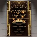 Download Gatsby Great Night Flyer - PSD Template