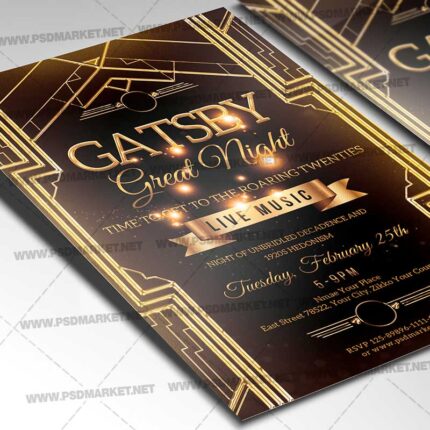 Download Gatsby Great Night Flyer - PSD Template-2