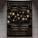 Download Great Gatsby Night Flyer - PSD Template