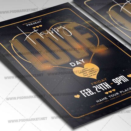 Download Happy Love Day Flyer - PSD Template-2