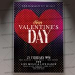 Download Happy Valentines Time Flyer - PSD Template