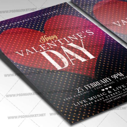 Download Happy Valentines Time Flyer - PSD Template-2