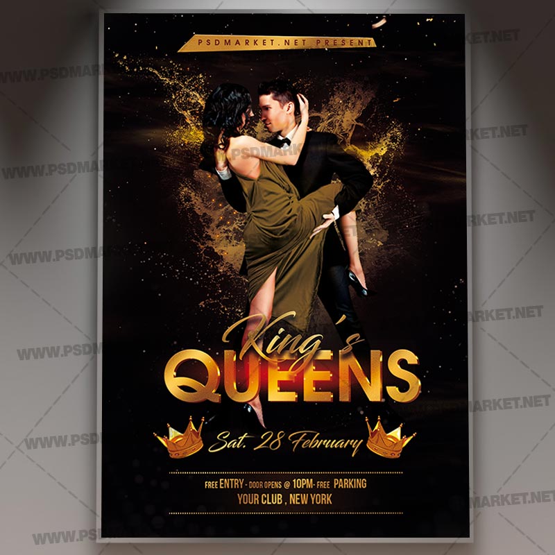kings_queens_event_flyer_psd_psdmarket_1.jpg Download Kings Queens Event Flyer - PSD Template