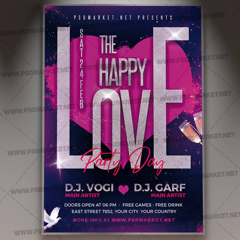 love_party_day_flyer_psd_psdmarket_1.jpg Download Love Party Day Flyer - PSD Template