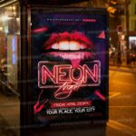 Download Neon Night Party Flyer - PSD Template-3