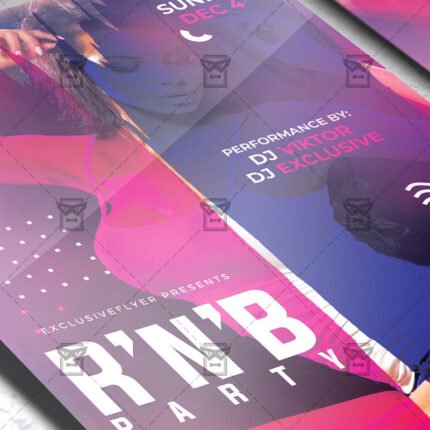 R'n'B Bash Flyer - Club PSD Template