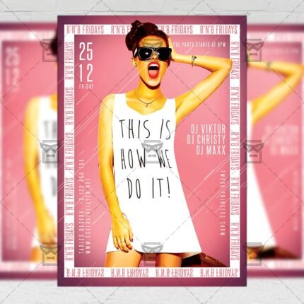 R'n'B Fridays Flyer - Club PSD Template