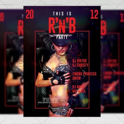 R'n'B Party Flyer - Club PSD Template