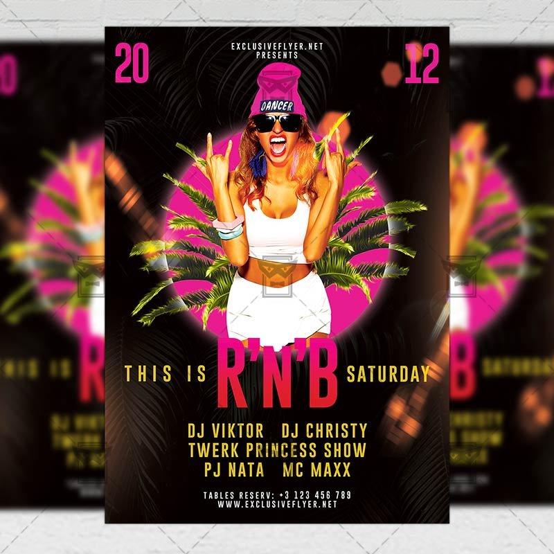 r_n_b_saturdays-premium-flyer-template-1.jpg R'n'B Saturdays Flyer - Club PSD Template