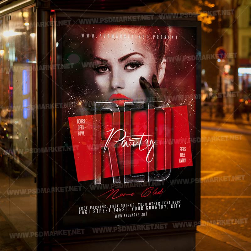 red_club_party_flyer_psd_psdmarket_3.jpg Download Red Club Party Flyer - PSD Template-3
