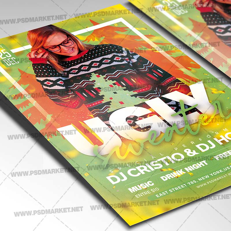 ugly_sweater_night_flyer_psd_psdmarket_2.jpg Download Ugly Sweater Night Flyer - PSD Template-2