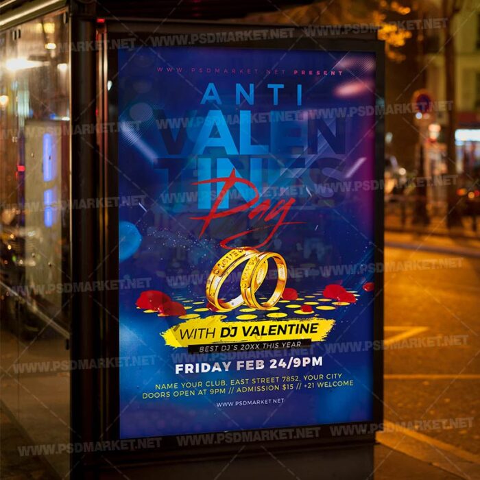 Download Anti Valentines Day Flyer - PSD Template-3