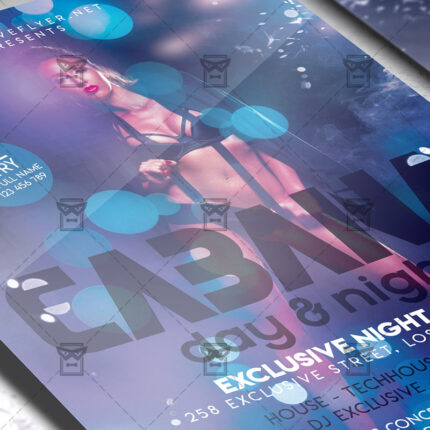 Cabana Party - Club PSD Template + Instagram Ready Size