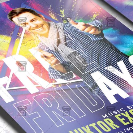 Free Fridays Template - Flyer PSD + Instagram Ready Size