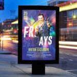 Free Fridays Template - Flyer PSD + Instagram Ready Size