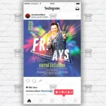 Free Fridays Template - Flyer PSD + Instagram Ready Size