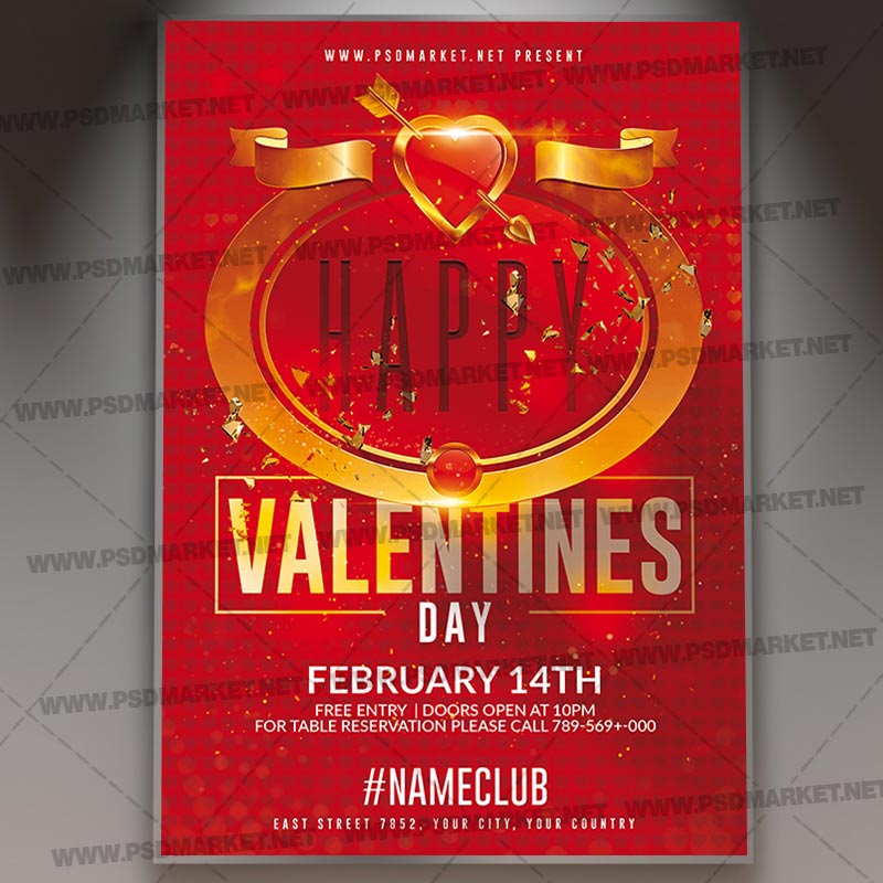 happy_valentines_day_color_flyer_psd_psdmarket_1.jpg Download Happy Valentines Day Color Template - Flyer PSD