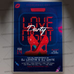 Download Love Night Party Mini Template - Flyer PSD