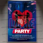 Download Love Template Flyer PSD