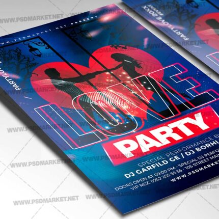 Download Love Template Flyer PSD-2