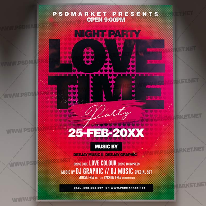 love_time_party_flyer_psd_psdmarket_1.jpg Download Love Time Party Flyer - PSD Template