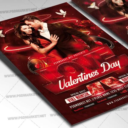 Download Love Valentines Day Template - Flyer PSD-2