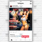 Money on the Floor Party Template - Flyer PSD + Instagram Ready Size