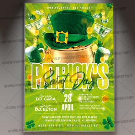 Download Patricks Saint Day Flyer - PSD Template