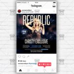 Republic Friday Template - Flyer PSD + Instagram Ready Size